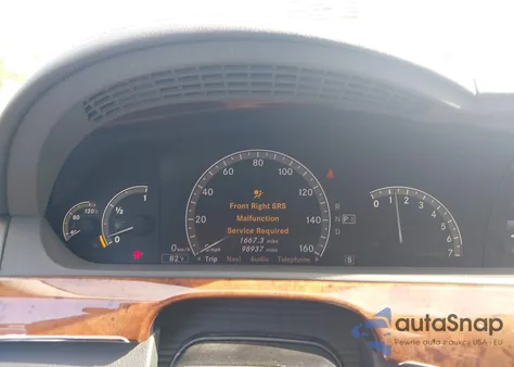 2008 Mercedes-Benz S 550 4Matic z USA, uszkodzony, nr VIN WDDNG86X88A178089